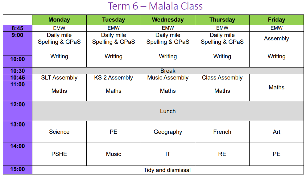 Term 6 year 6 screenshot